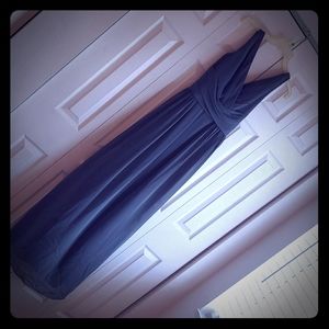 Grey long formal dress